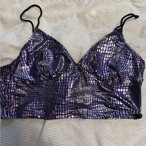 🪩BOGO Faux Snakeskin Top